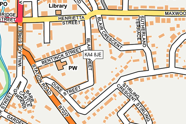 KA4 8JE map - OS OpenMap – Local (Ordnance Survey) KA4 8JE map - OS OpenMap – Local (Ordnance Survey)