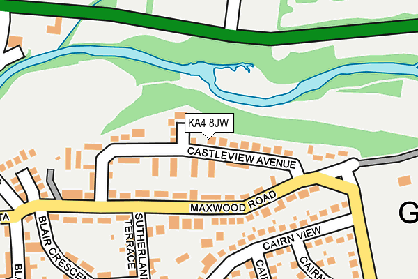 KA4 8JW map - OS OpenMap – Local (Ordnance Survey) KA4 8JW map - OS OpenMap – Local (Ordnance Survey)