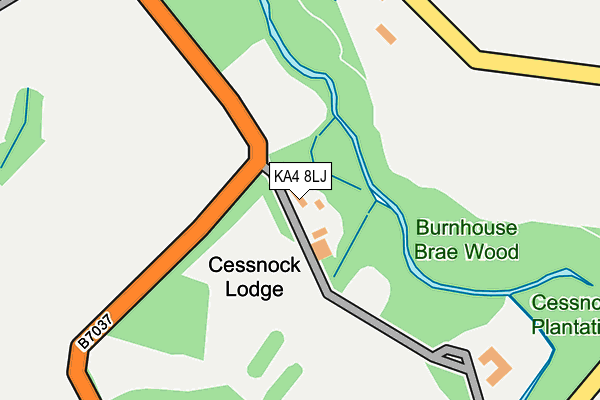 KA4 8LJ map - OS OpenMap – Local (Ordnance Survey) KA4 8LJ map - OS OpenMap – Local (Ordnance Survey)