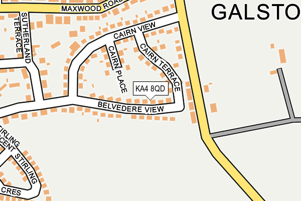 KA4 8QD map - OS OpenMap – Local (Ordnance Survey) KA4 8QD map - OS OpenMap – Local (Ordnance Survey)