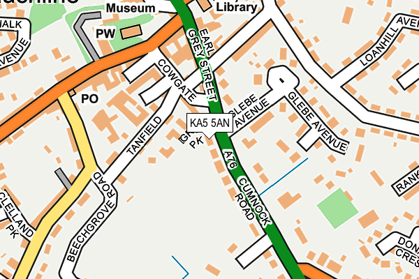 KA5 5AN map - OS OpenMap – Local (Ordnance Survey) KA5 5AN map - OS OpenMap – Local (Ordnance Survey)