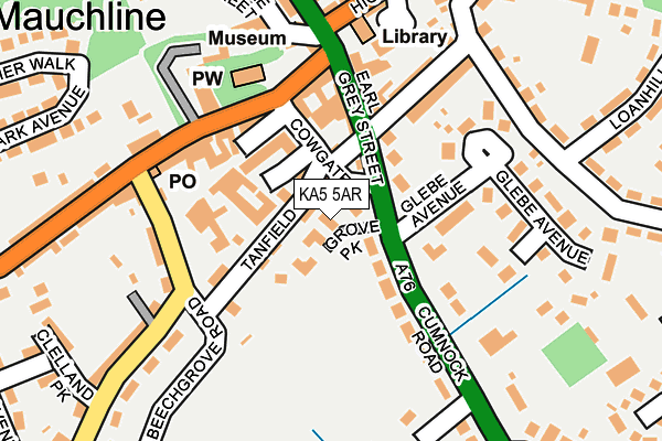KA5 5AR map - OS OpenMap – Local (Ordnance Survey) KA5 5AR map - OS OpenMap – Local (Ordnance Survey)