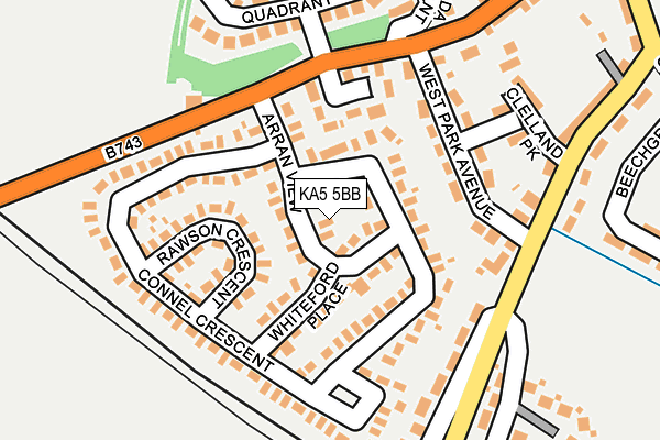 KA5 5BB map - OS OpenMap – Local (Ordnance Survey) KA5 5BB map - OS OpenMap – Local (Ordnance Survey)
