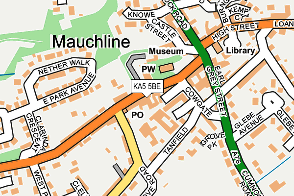 KA5 5BE map - OS OpenMap – Local (Ordnance Survey) KA5 5BE map - OS OpenMap – Local (Ordnance Survey)