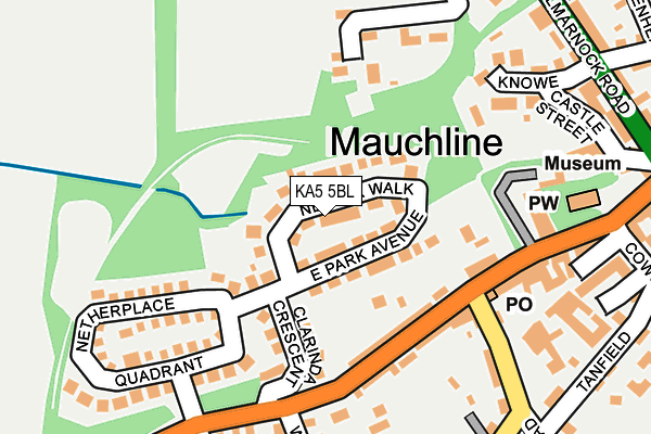 KA5 5BL map - OS OpenMap – Local (Ordnance Survey) KA5 5BL map - OS OpenMap – Local (Ordnance Survey)