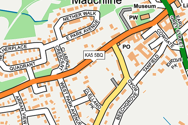 KA5 5BQ map - OS OpenMap – Local (Ordnance Survey) KA5 5BQ map - OS OpenMap – Local (Ordnance Survey)