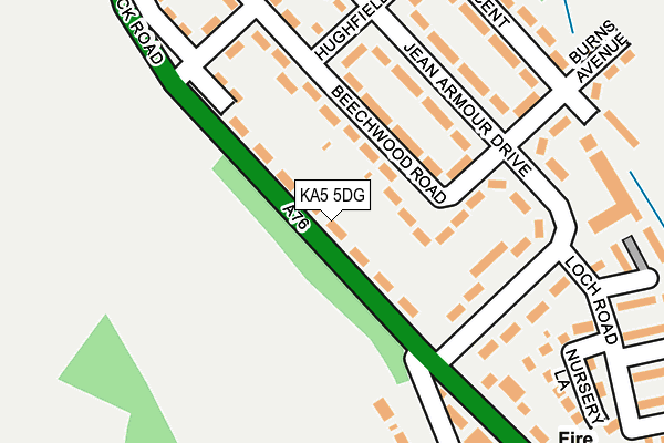 KA5 5DG map - OS OpenMap – Local (Ordnance Survey)