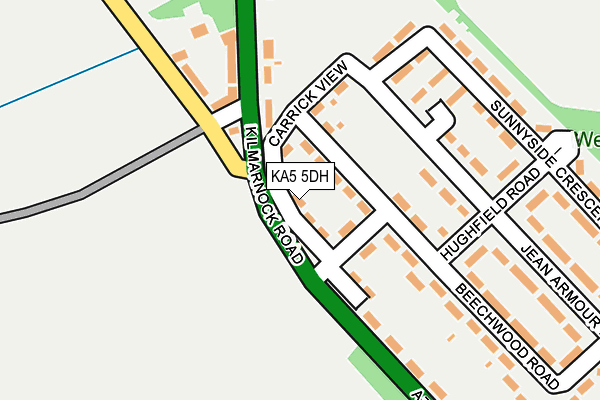 KA5 5DH map - OS OpenMap – Local (Ordnance Survey) KA5 5DH map - OS OpenMap – Local (Ordnance Survey)