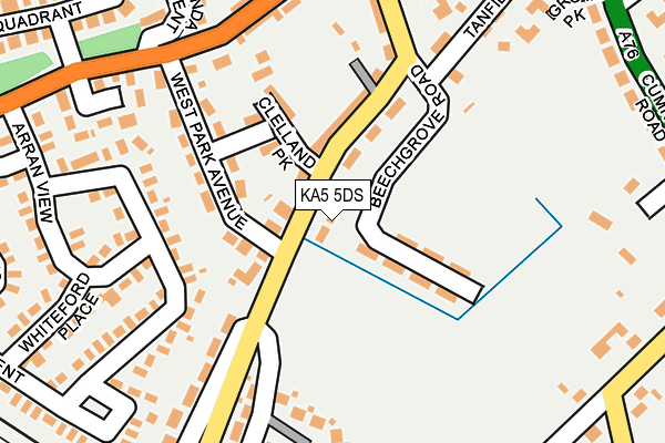 KA5 5DS map - OS OpenMap – Local (Ordnance Survey) KA5 5DS map - OS OpenMap – Local (Ordnance Survey)