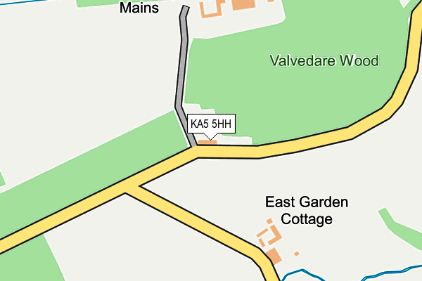 KA5 5HH map - OS OpenMap – Local (Ordnance Survey) KA5 5HH map - OS OpenMap – Local (Ordnance Survey)