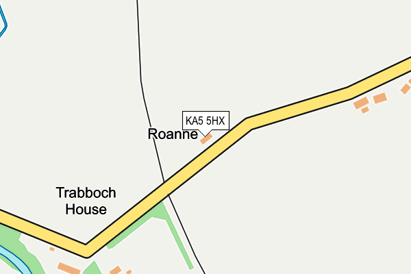 KA5 5HX map - OS OpenMap – Local (Ordnance Survey) KA5 5HX map - OS OpenMap – Local (Ordnance Survey)