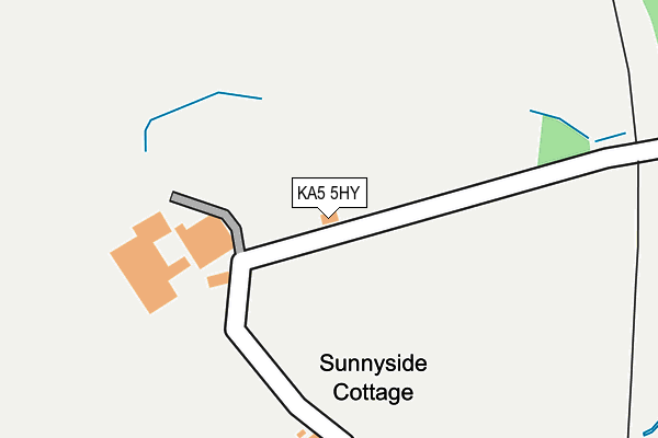 KA5 5HY map - OS OpenMap – Local (Ordnance Survey) KA5 5HY map - OS OpenMap – Local (Ordnance Survey)