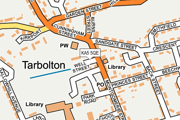 KA5 5QE map - OS OpenMap – Local (Ordnance Survey)
