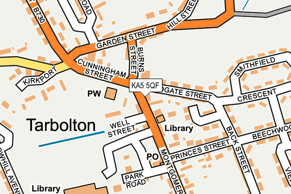 KA5 5QF map - OS OpenMap – Local (Ordnance Survey) KA5 5QF map - OS OpenMap – Local (Ordnance Survey)