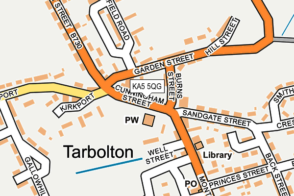 KA5 5QG map - OS OpenMap – Local (Ordnance Survey) KA5 5QG map - OS OpenMap – Local (Ordnance Survey)