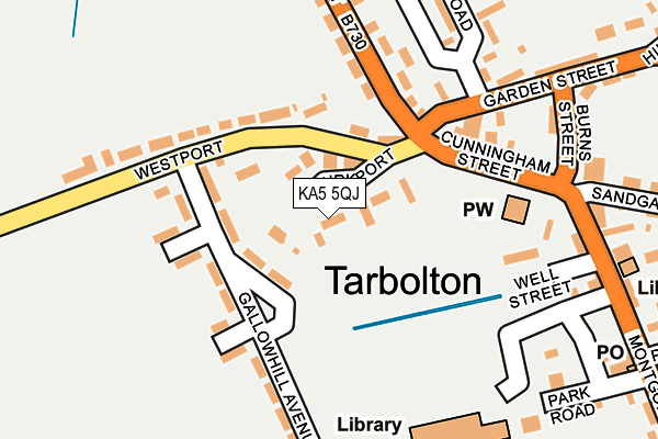 KA5 5QJ map - OS OpenMap – Local (Ordnance Survey) KA5 5QJ map - OS OpenMap – Local (Ordnance Survey)