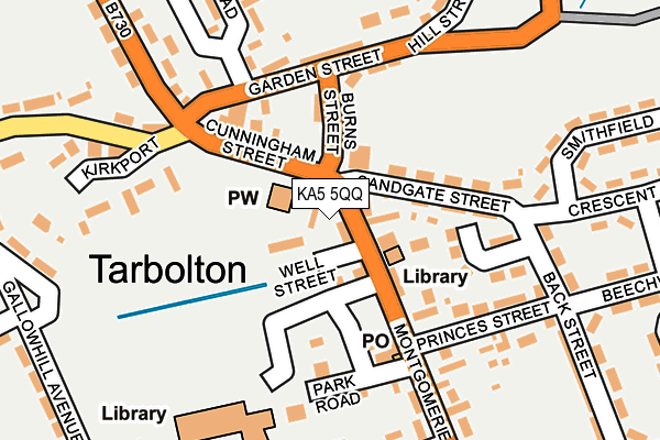 KA5 5QQ map - OS OpenMap – Local (Ordnance Survey) KA5 5QQ map - OS OpenMap – Local (Ordnance Survey)