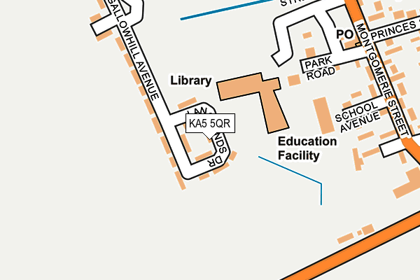 KA5 5QR map - OS OpenMap – Local (Ordnance Survey) KA5 5QR map - OS OpenMap – Local (Ordnance Survey)