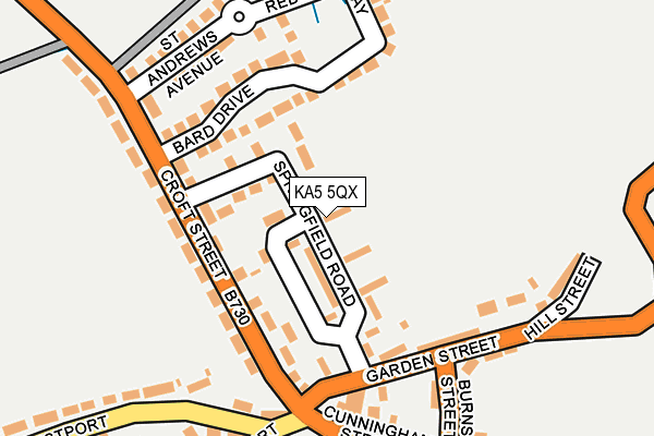 KA5 5QX map - OS OpenMap – Local (Ordnance Survey) KA5 5QX map - OS OpenMap – Local (Ordnance Survey)