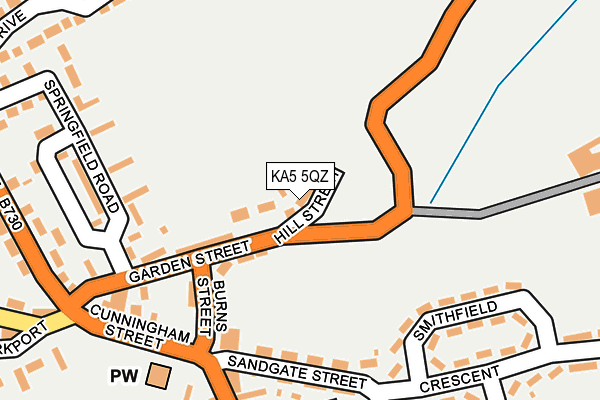 KA5 5QZ map - OS OpenMap – Local (Ordnance Survey) KA5 5QZ map - OS OpenMap – Local (Ordnance Survey)