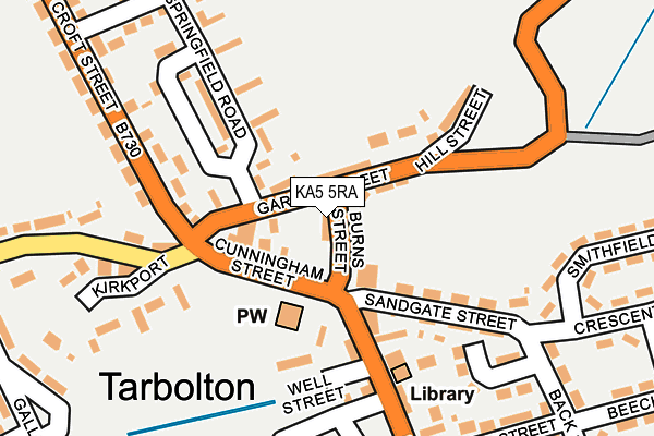 KA5 5RA map - OS OpenMap – Local (Ordnance Survey) KA5 5RA map - OS OpenMap – Local (Ordnance Survey)