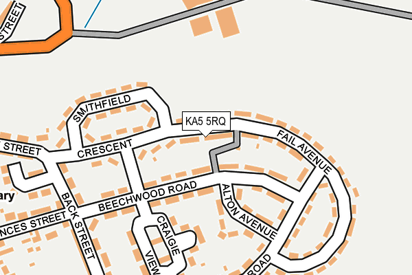 KA5 5RQ map - OS OpenMap – Local (Ordnance Survey) KA5 5RQ map - OS OpenMap – Local (Ordnance Survey)