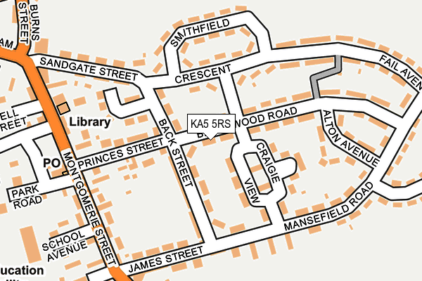 KA5 5RS map - OS OpenMap – Local (Ordnance Survey) KA5 5RS map - OS OpenMap – Local (Ordnance Survey)