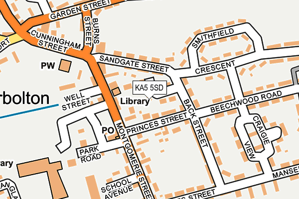 KA5 5SD map - OS OpenMap – Local (Ordnance Survey)