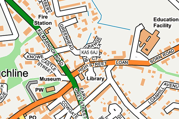 KA5 6AJ map - OS OpenMap – Local (Ordnance Survey) KA5 6AJ map - OS OpenMap – Local (Ordnance Survey)