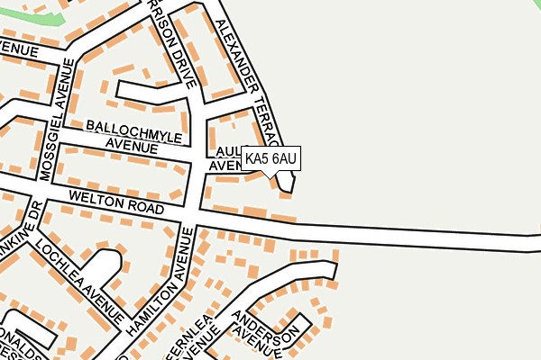KA5 6AU map - OS OpenMap – Local (Ordnance Survey) KA5 6AU map - OS OpenMap – Local (Ordnance Survey)