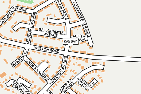 KA5 6AY map - OS OpenMap – Local (Ordnance Survey) KA5 6AY map - OS OpenMap – Local (Ordnance Survey)