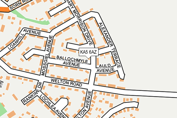 KA5 6AZ map - OS OpenMap – Local (Ordnance Survey) KA5 6AZ map - OS OpenMap – Local (Ordnance Survey)