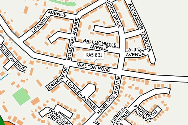 KA5 6BJ map - OS OpenMap – Local (Ordnance Survey) KA5 6BJ map - OS OpenMap – Local (Ordnance Survey)