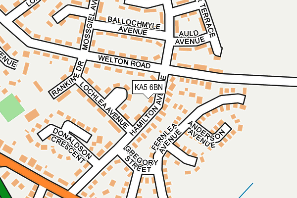 KA5 6BN map - OS OpenMap – Local (Ordnance Survey) KA5 6BN map - OS OpenMap – Local (Ordnance Survey)