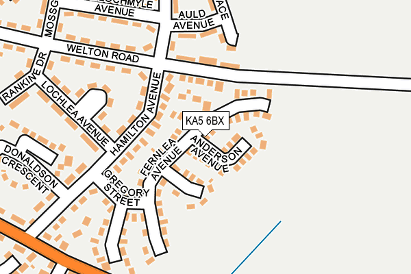 KA5 6BX map - OS OpenMap – Local (Ordnance Survey) KA5 6BX map - OS OpenMap – Local (Ordnance Survey)