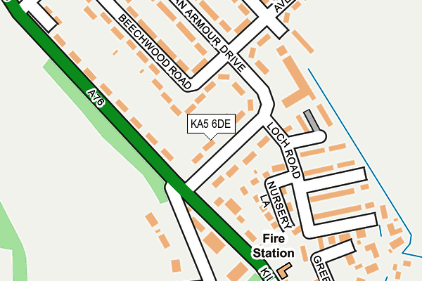 KA5 6DE map - OS OpenMap – Local (Ordnance Survey) KA5 6DE map - OS OpenMap – Local (Ordnance Survey)