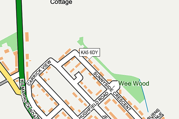 KA5 6DY map - OS OpenMap – Local (Ordnance Survey) KA5 6DY map - OS OpenMap – Local (Ordnance Survey)