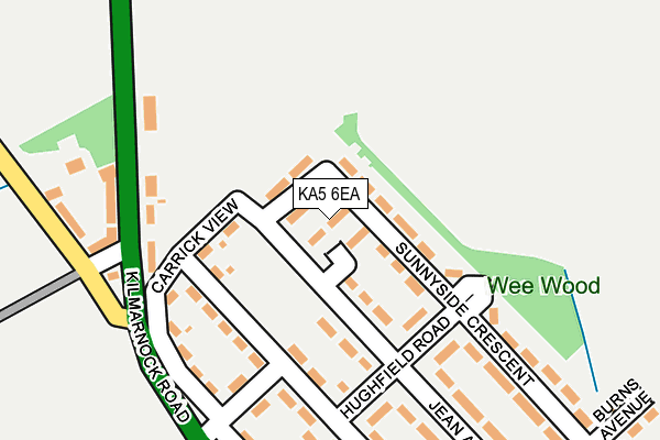 KA5 6EA map - OS OpenMap – Local (Ordnance Survey) KA5 6EA map - OS OpenMap – Local (Ordnance Survey)