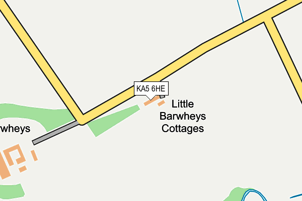 KA5 6HE map - OS OpenMap – Local (Ordnance Survey) KA5 6HE map - OS OpenMap – Local (Ordnance Survey)