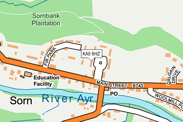 KA5 6HZ map - OS OpenMap – Local (Ordnance Survey) KA5 6HZ map - OS OpenMap – Local (Ordnance Survey)