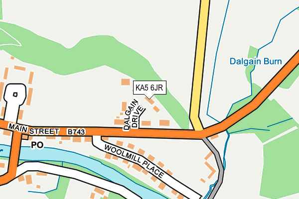 KA5 6JR map - OS OpenMap – Local (Ordnance Survey) KA5 6JR map - OS OpenMap – Local (Ordnance Survey)