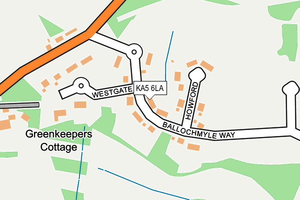 KA5 6LA map - OS OpenMap – Local (Ordnance Survey) KA5 6LA map - OS OpenMap – Local (Ordnance Survey)