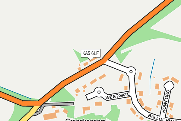 KA5 6LF map - OS OpenMap – Local (Ordnance Survey) KA5 6LF map - OS OpenMap – Local (Ordnance Survey)