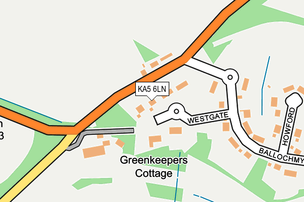 KA5 6LN map - OS OpenMap – Local (Ordnance Survey) KA5 6LN map - OS OpenMap – Local (Ordnance Survey)