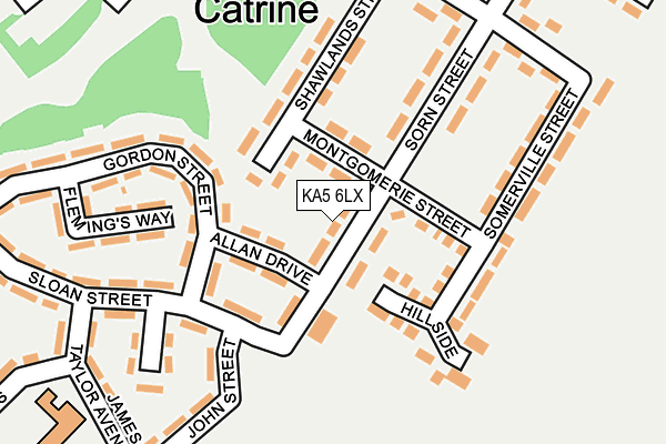 KA5 6LX map - OS OpenMap – Local (Ordnance Survey) KA5 6LX map - OS OpenMap – Local (Ordnance Survey)