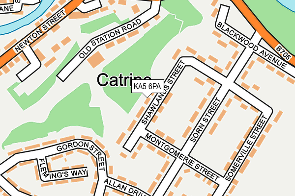 KA5 6PA map - OS OpenMap – Local (Ordnance Survey) KA5 6PA map - OS OpenMap – Local (Ordnance Survey)