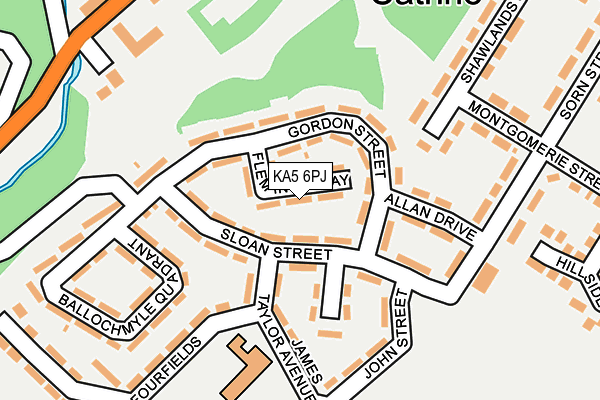 KA5 6PJ map - OS OpenMap – Local (Ordnance Survey) KA5 6PJ map - OS OpenMap – Local (Ordnance Survey)
