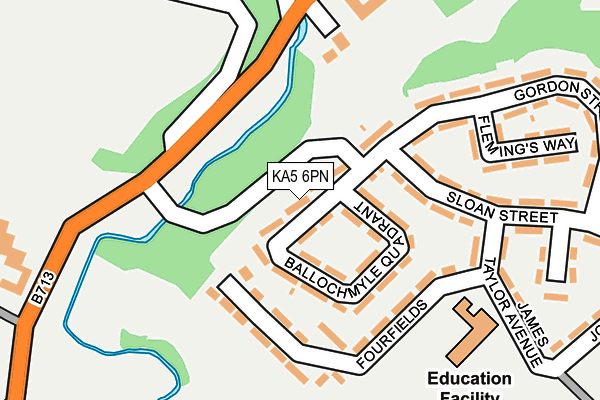 KA5 6PN map - OS OpenMap – Local (Ordnance Survey) KA5 6PN map - OS OpenMap – Local (Ordnance Survey)