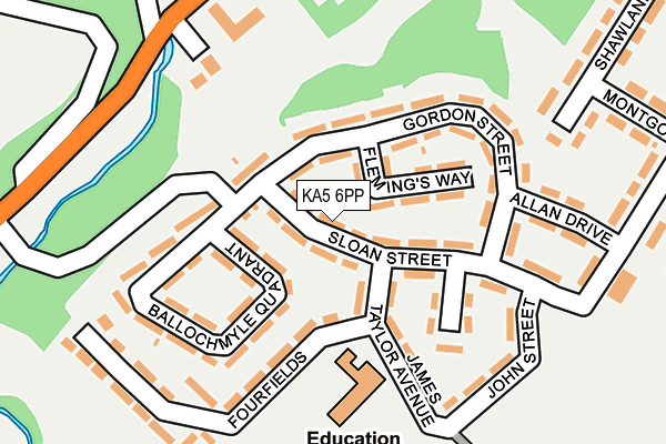 KA5 6PP map - OS OpenMap – Local (Ordnance Survey) KA5 6PP map - OS OpenMap – Local (Ordnance Survey)