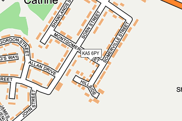 KA5 6PY map - OS OpenMap – Local (Ordnance Survey) KA5 6PY map - OS OpenMap – Local (Ordnance Survey)